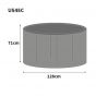 Ultimate Protector Circular Table 4/6 Seat Charcoal Cover