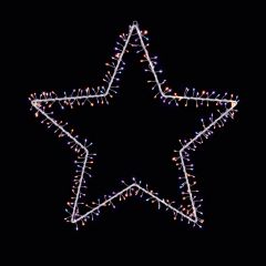 60cm MicroBrights Star w Red, Blue & White LEDs 