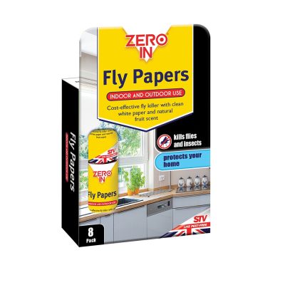 Zero In Fly Papers - 8 Pack 