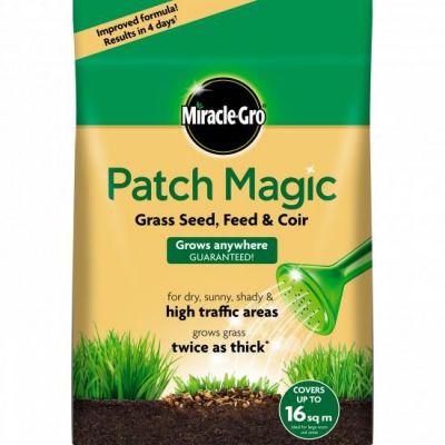 Miracle-Gro Patch Magic Grass Seed, Feed & Coir - 3.6kg Bag