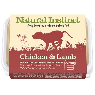 Natural Instinct Chicken & Lamb Twin 500g Pack