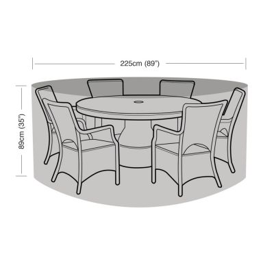ENJOi 6 Seater Round Furniture Set Cover