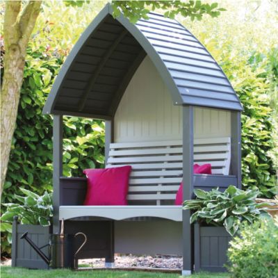 AFK Cottage Arbour Charcoal and Stone 