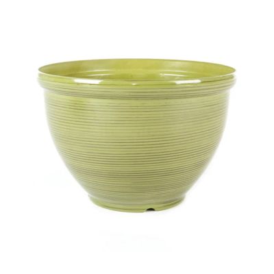 Feather Striped Bell Vase Green 30cm