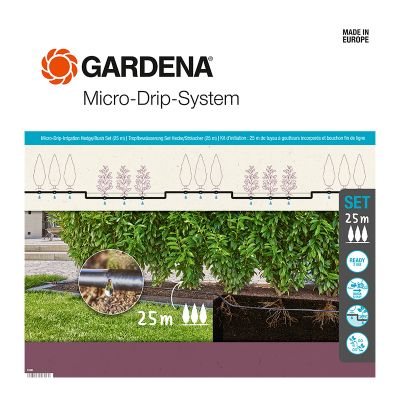 GARDENA Micro Drip System Set Bushes/Hedges 25m