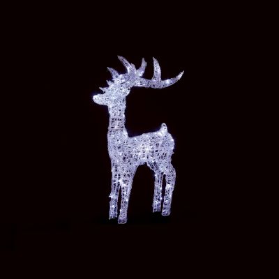 Lit Soft Acrylic Reindeer w 160 LEDs