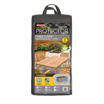 Ultimate Protector Rectangular Table  8 Seat Charcoal Cover