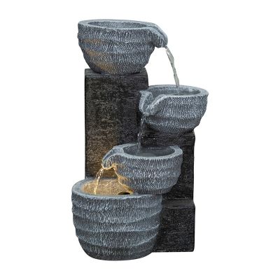ENJOi 4 Stack Bowls Water Feature