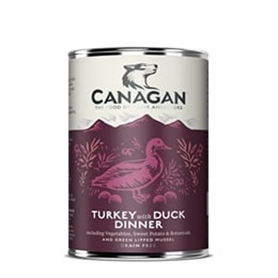 Canagan Dog Turkey & Duck Dinner For Dogs 6x400g