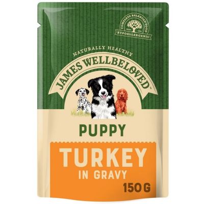 James Wellbeloved Turkey and Rice Puppy 10x150g
