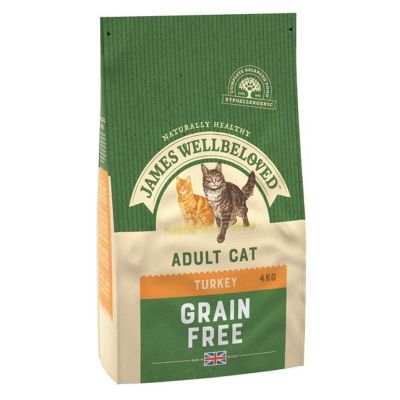 James Wellbeloved Grain Free Cat Food Turkey Adult 4kg