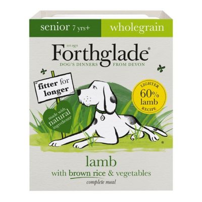 Forthglade Wholegrain Lamb with Brown Rice & Vegetables Complete Senior Wet Dog Food 18x395g