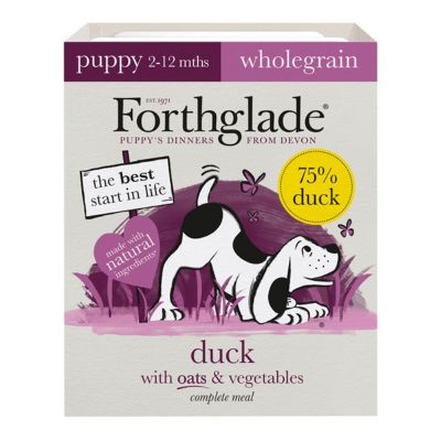 Forthglade Wholegrain Duck with Oats & Vegetables Complete Puppy Wet Dog Food 18x395g
