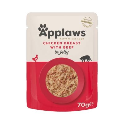 Applaws Cat Pouch Chicken With Beef In Jelly 12x70g