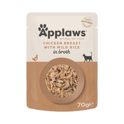 Applaws Cat Pouch Chicken Breast and Wild Rice 12x70g