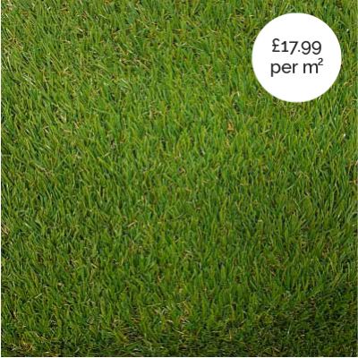 Artificial Grass Silver 30mm 4m width