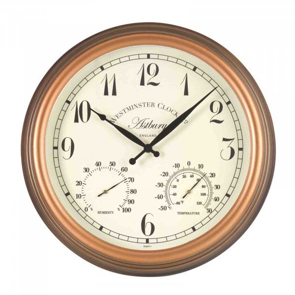 15inch Astbury Wall Clock & Thermometer