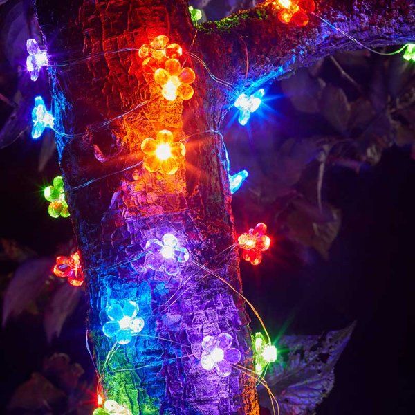 Smart Garden 30 Multi Coloured Firefly Solar String Lights