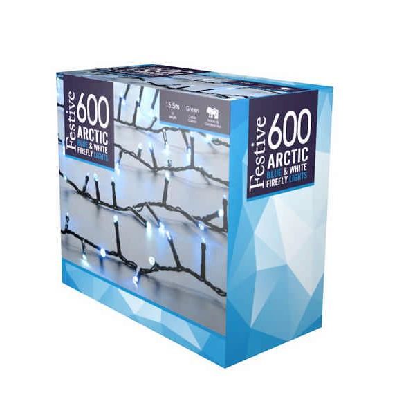 Festive 600 Arctic LED String Lights