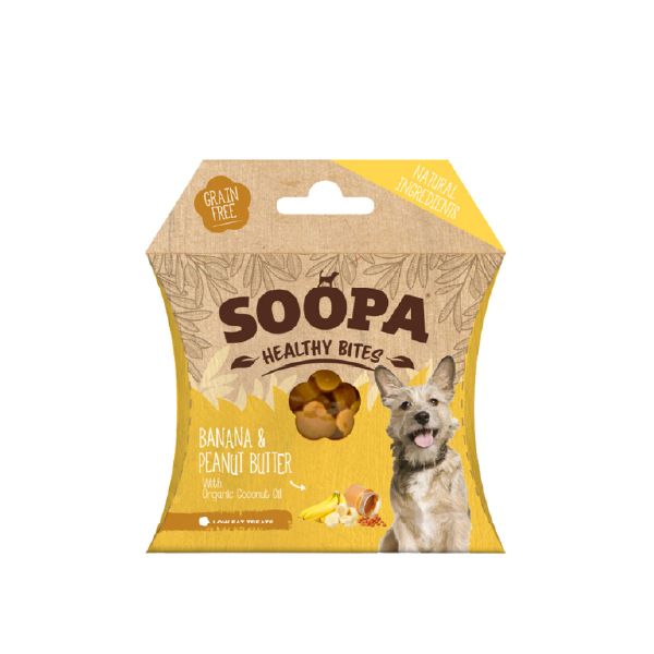 Soopa Pets Healthy Bites Banana & Peanut Butter