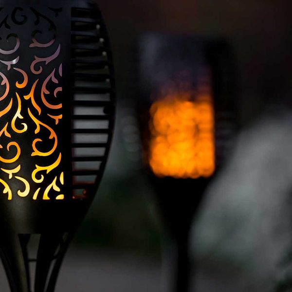 Solar Centre True Flame Solar Torch Light With Flickering Flame