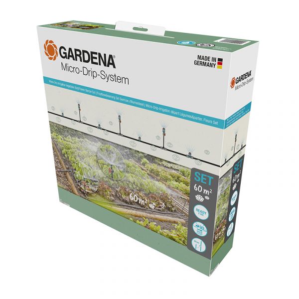 GARDENA Micro-Drip-Irrigation Start Set for Veg & Flower Patches