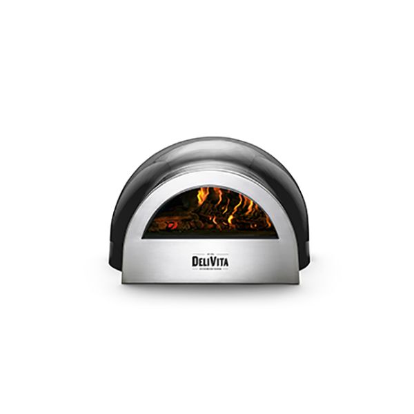 DeliVita Wood Fired Pizza Oven Very Black