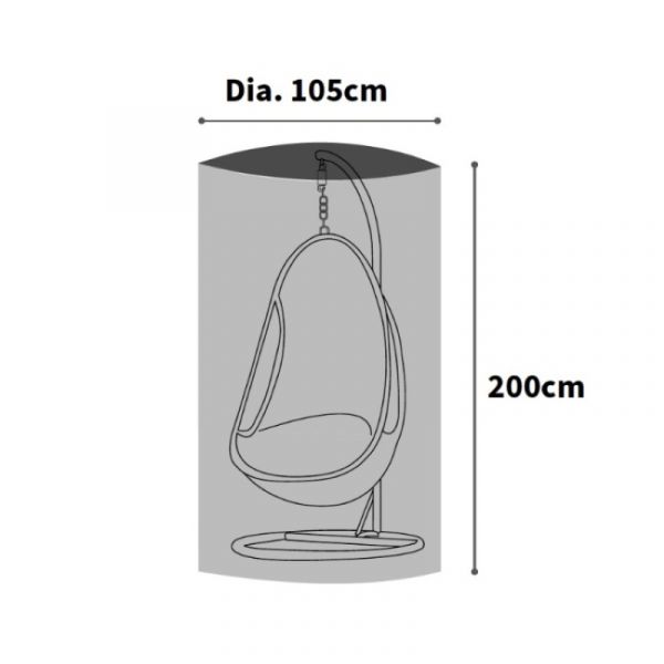 Ultimate Protector Hanging Chair Charcoal Cover