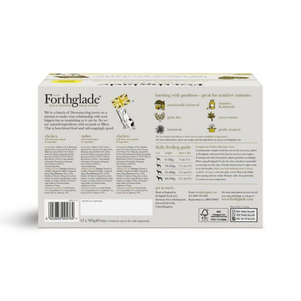 Forthglade Complete Poultry (Turkey, Chicken & Chicken with Liver) 12x395g