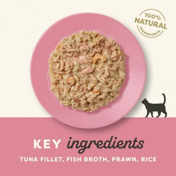 Applaws Cat Pouch Tuna Fillet and Pacific Prawn 12x70g