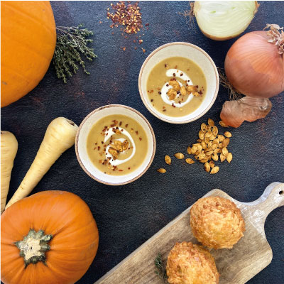 Try our delicious Pumpkin Soup this Halloween